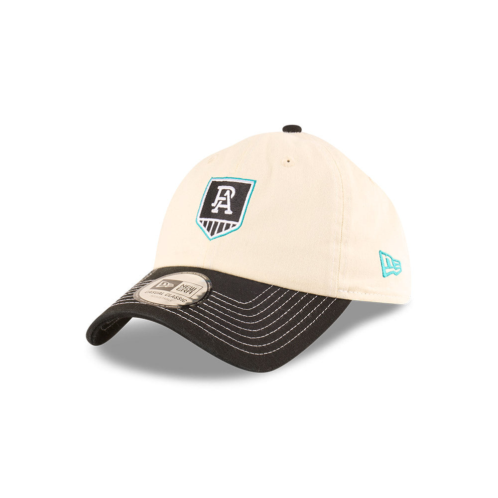 Port Adelaide Power Hat - 2025 AFL 2Tone Chrome Contrast Casual Classic Strapback Cap - New Era